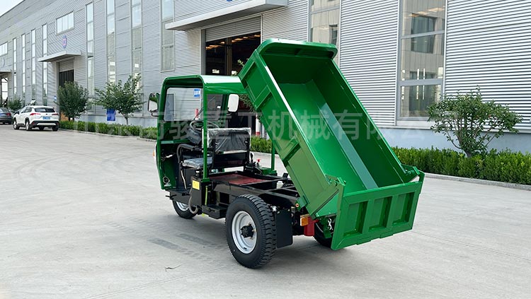 工廠轉運電動自卸三輪車